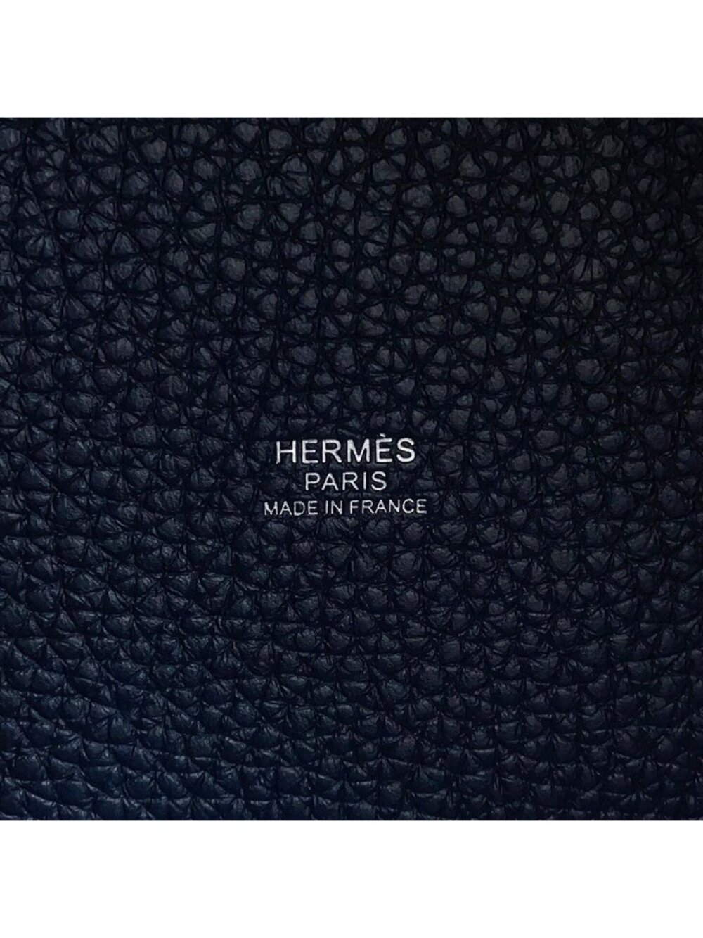 Hermes Handbag Picotin Lock PM Blue Nuit Silver Taurillon Clemence Tote - Picture 6 of 7